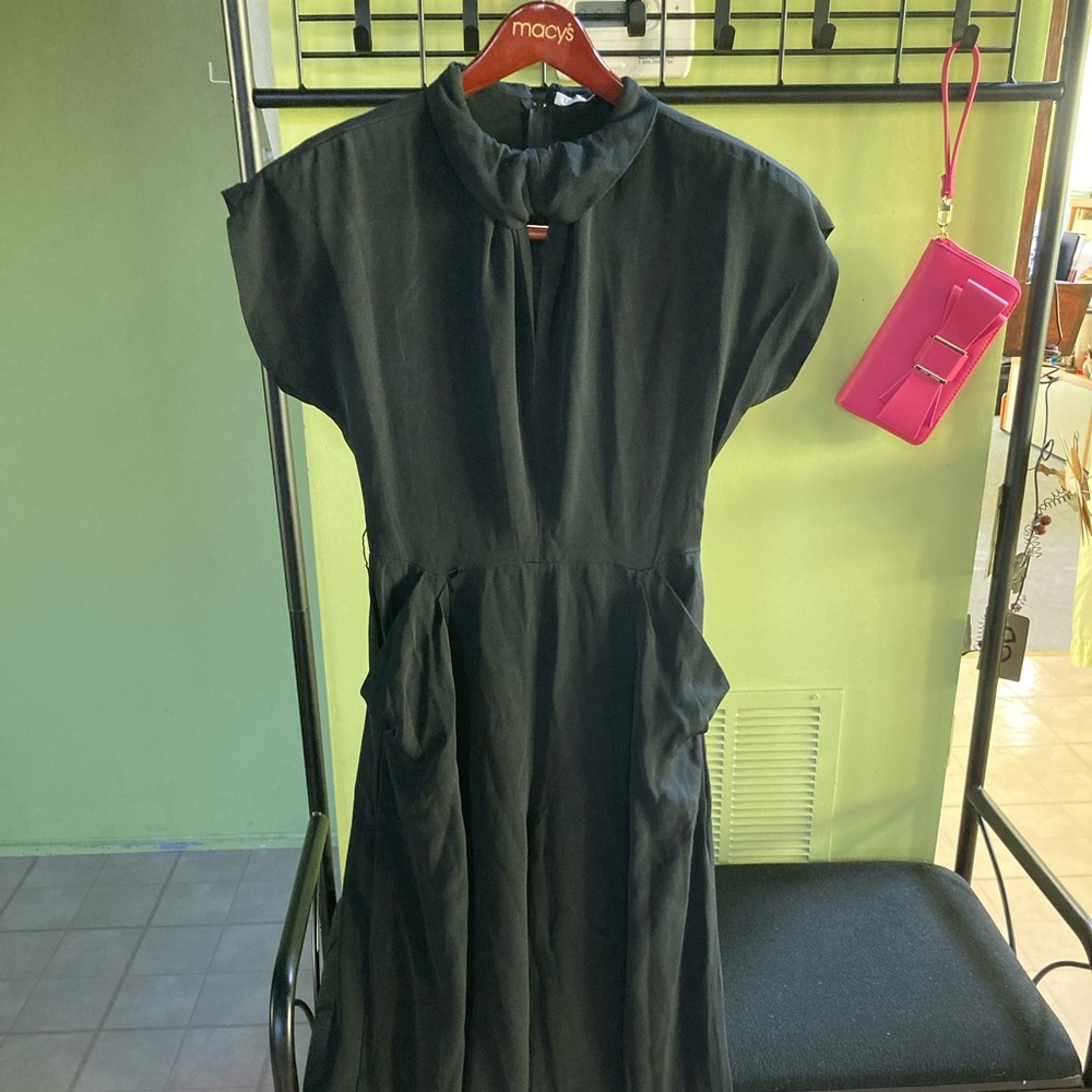 Black wide leg jumpsuit, size M (Tahari brand)